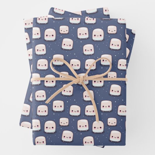 Marshmallow Wrapping Paper Geschenkpapier Set (Beispiel)