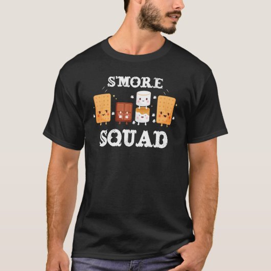 Marshmallows Camping Smores Squad T-Shirt (Vorderseite)