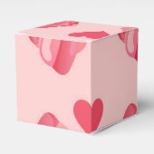 Marshmallows Pink Hearts Candy Valentine's Day Geschenkschachtel (Vorderseite)