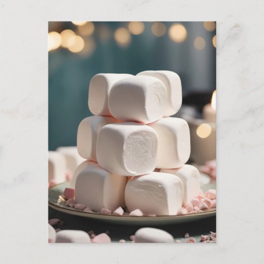Marshmallows Postkarte (Vorderseite)