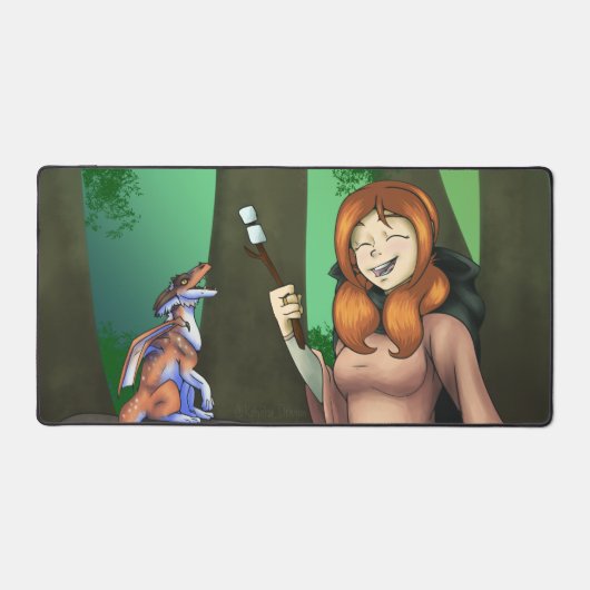 Marshmallows Schreibtischunterlage (Vorderseite)