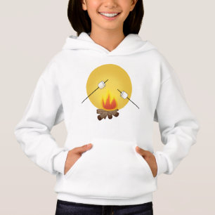 Marshmallows über Campfire geröstet Hoodie