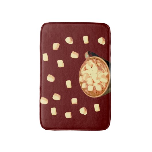 Marshmallows und heiße Schokolade Badematte (Vorderseite Vertikal)