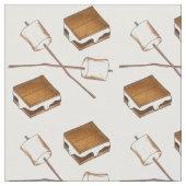 Marshmallows und Schokoladencreme, getoastet Stoff (Nahaufnahme)