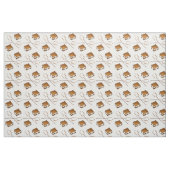 Marshmallows und Schokoladencreme, getoastet Stoff (Fat Quarter (45,7 x 55,9 cm))
