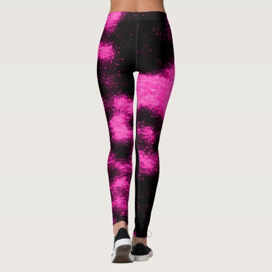 Marshmello Pink Black Light Remix Leggings (Rückseite)