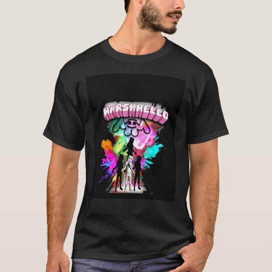 Marshmello Shadow Colors Graphic T-Shirt (Vorderseite)