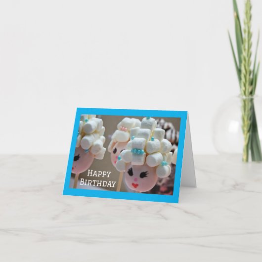 *MARSHMELLOW HEADS SAGEN *GLÜCKLICH 10. GEBURTSTAG KARTE (Vorderseite)