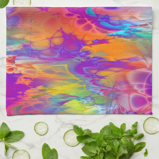 Marshmellow Himmel Geschirrtuch (Gefaltet)