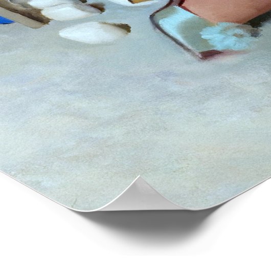 Marshmellow Party Button Up Poster (Ecke)