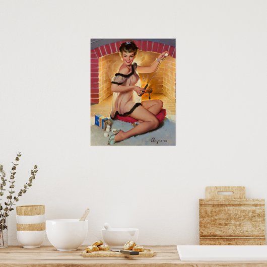 Marshmellow Party Button Up Poster (Küche)