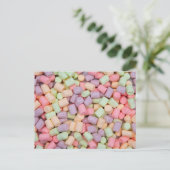 Marshmellows Postkarte (Stehend Vorderseite)