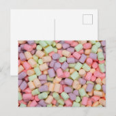 Marshmellows Postkarte (Vorne/Hinten)