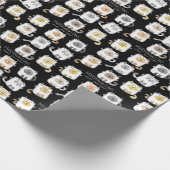MARSHmeowLOWS Whimsical Wordplay Cat Marshmallows Geschenkpapier (Ecke)