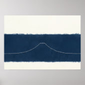 Marshorizontposter in Navy Poster (Vorne)