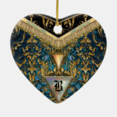 Marshwell Cordell viktorianisches Monogramm Keramik Ornament (Hinten)