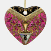 Marshwell viktorianisches Monogramm Keramik Ornament (Hinten)