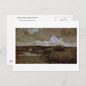 Marshy Landscape, Vincent van Gogh Postkarte (Vorne/Hinten)