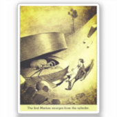 Marsianer in Schwellenländern - Krieg der Welten Aufkleber (Vorderseite)