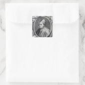Marsilio Ficino Quadratischer Aufkleber (Tasche)