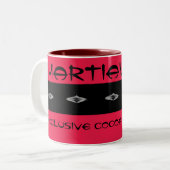 Marskakao joes exklusiver Moe Mokka Zweifarbige Tasse (Vorderseite Links)