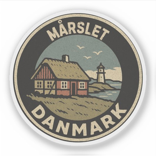 Mårslet, Dänemark Aufkleber (Vorderseite)