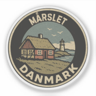 Mårslet, Dänemark Danmark Aufkleber