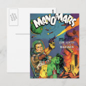Marsmenschen Postkarte (Vorne/Hinten)