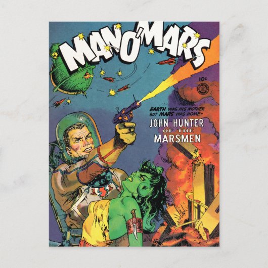 Marsmenschen Postkarte (Vorderseite)