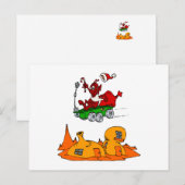 Marssankt-Vagabund Feiertagspostkarte (Vorne/Hinten)