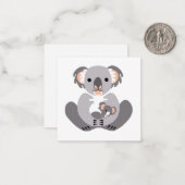 Marsupal - Cudly KOALA - gefährdete Tierwelt - Mitteilungskarte (Vorderseite/Rückseite Beispiel)