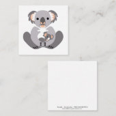 Marsupal - Cudly KOALA - gefährdete Tierwelt - Mitteilungskarte (Vorne/Hinten)