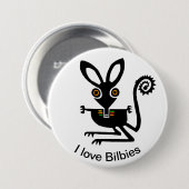 Marsupial - Liebe BILBIES - Australische wild lebe Button (Vorne & Hinten)