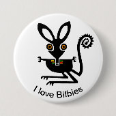 Marsupial - Liebe BILBIES - Australische wild lebe Button (Vorderseite)