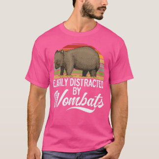 Marsupial Mammal leicht von Wombats Anim abgelenkt T-Shirt
