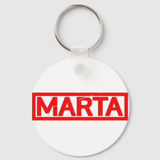 Marta Briefmarke Schlüsselanhänger (Vorderseite)
