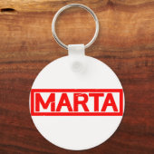 Marta Briefmarke Schlüsselanhänger (Vorderseite)