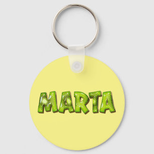 Marta Name Kiwi Design Schlüsselanhänger