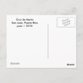 Martas Kreuz Postkarte (Rückseite)