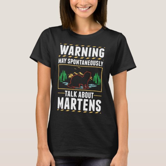 Marten Badger Pine Marten T-Shirt (Vorderseite)