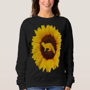 Marten für Frauen Männer Mustelid Animal Sunflower Sweatshirt