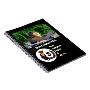 Marten Secret Forest Club Foto Monogram Notizblock