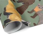 Marten species of the world geschenkpapier (Rolleneckpunkt)