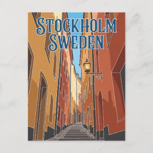 Mårten Trotzigs Gränd Schweden Postkarte
