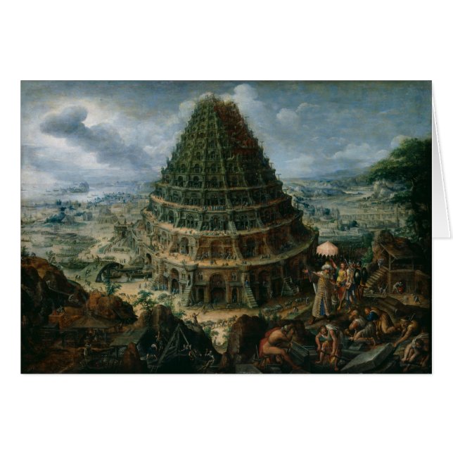 Marten van Valckenborch - Der Turm von Babel (Vorderseite (Horizontal))