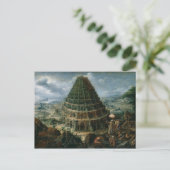 Marten van Valckenborch - Der Turm von Babel Postkarte (Stehend Vorderseite)