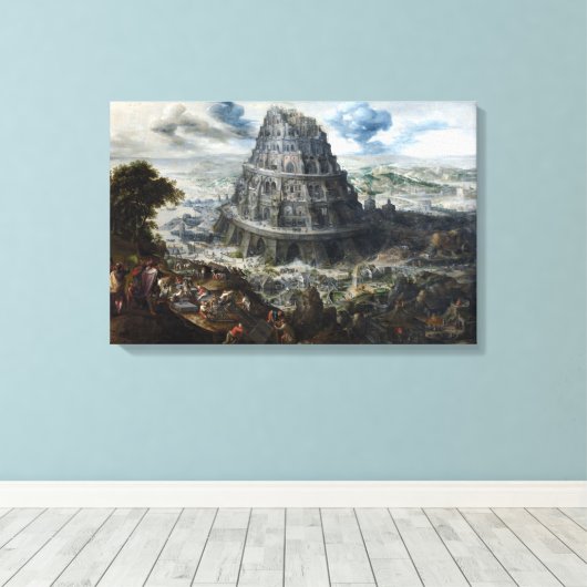 Marten van Valckenborch The Tower of Babel Leinwanddruck (Insitu (Holzboden))
