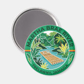 Martha Brae Fluss Jamaika Magnet (Vorderseite/Rückseite)