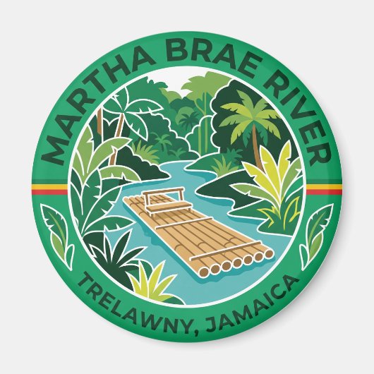 Martha Brae Fluss Jamaika Magnet (Vorne)