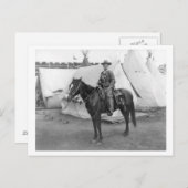 Martha Canary "Calamity Jane" auf Horseback Postkarte (Vorne/Hinten)